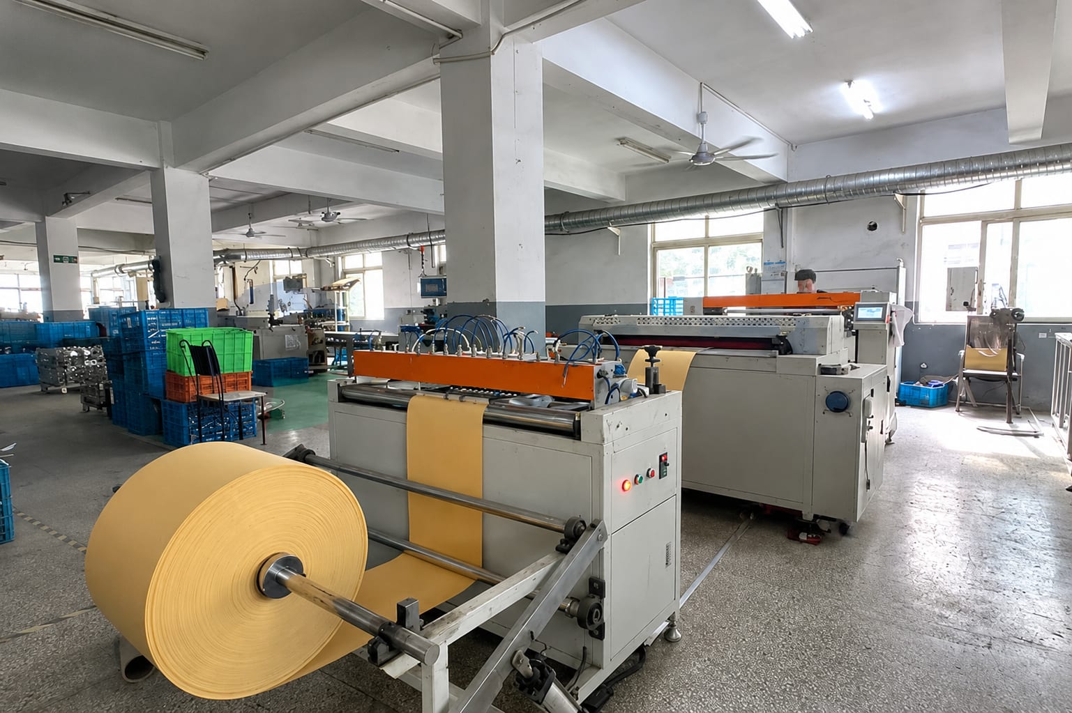 Filter production equipment inside the PERSOLY workshop